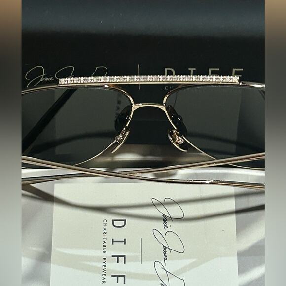 Diff Jesse James Decker Denver Gold G15 Sunglasses - Picture 5 of 11